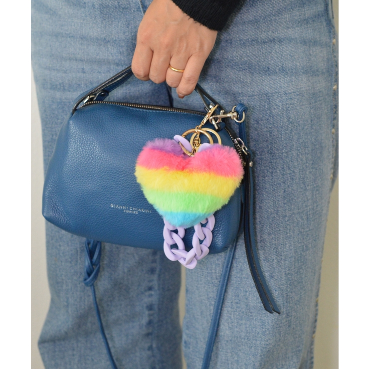 Rainbow Heart Charm & Chain Wrist Strap | earyear | 詳細画像14 