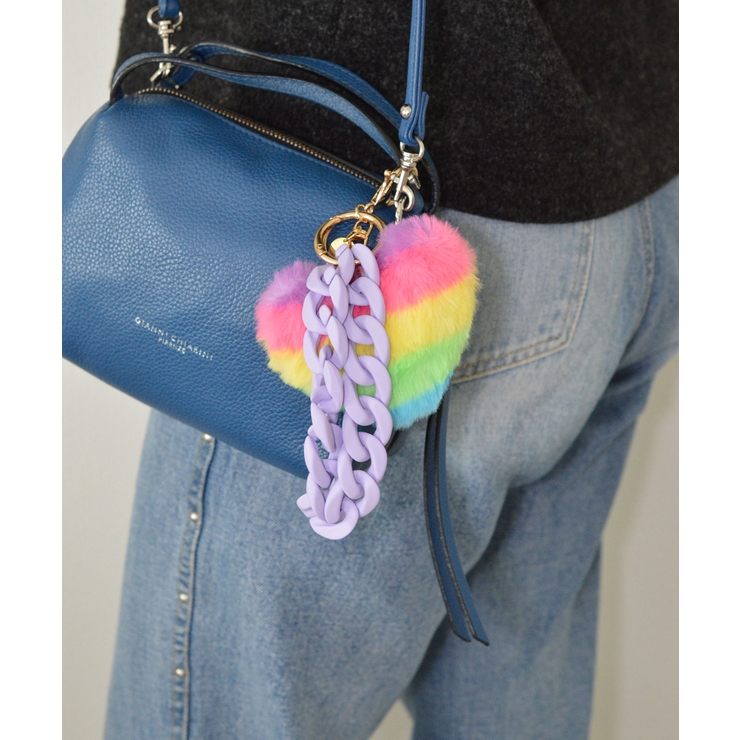 Rainbow Heart Charm & Chain Wrist Strap | earyear | 詳細画像15 