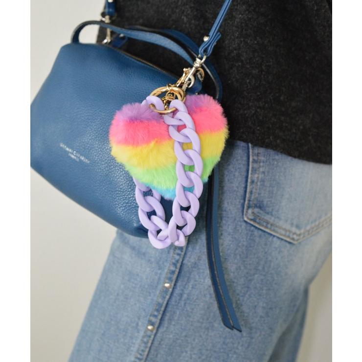 Rainbow Heart Charm & Chain Wrist Strap | earyear | 詳細画像16 
