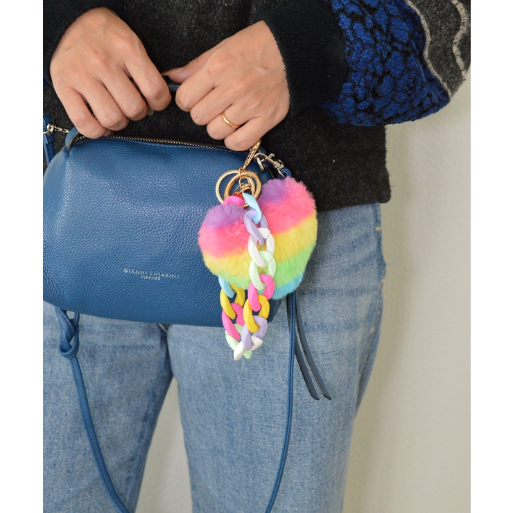 Rainbow Heart Charm & Chain Wrist Strap | earyear | 詳細画像21 