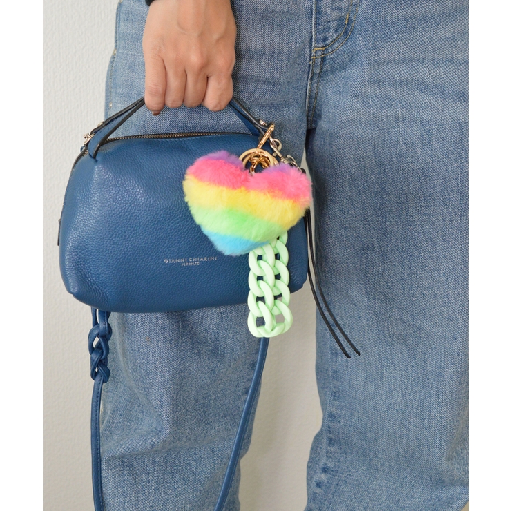 Rainbow Heart Charm & Chain Wrist Strap | earyear | 詳細画像4 