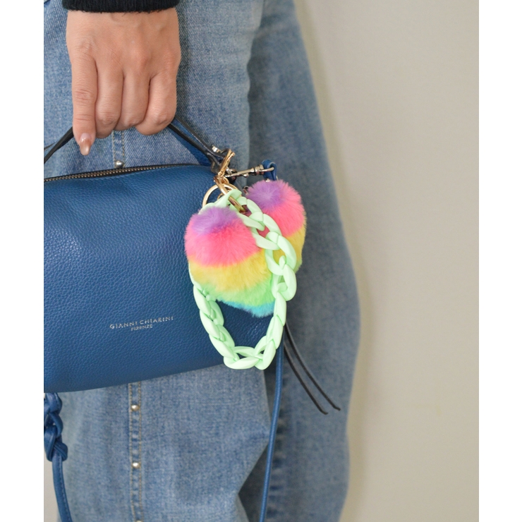 Rainbow Heart Charm & Chain Wrist Strap | earyear | 詳細画像5 