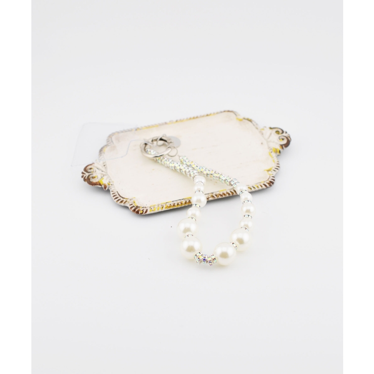 ホワイト | Luxury Pearl Wrist Strap | earyear