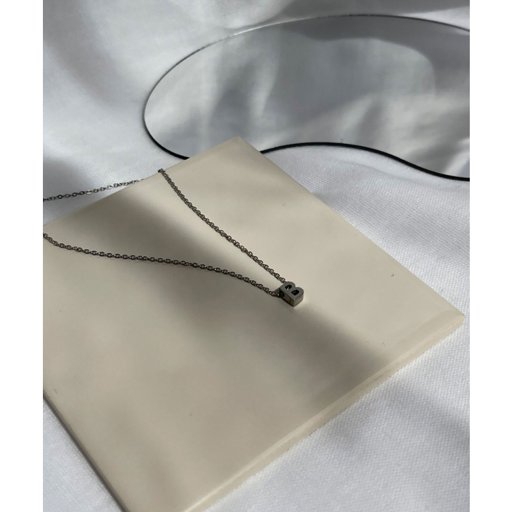 イニシャルチャーム ネックレス Stainless 316L | earyear | 詳細画像2 