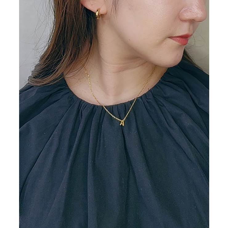 イニシャルチャーム ネックレス Stainless 316L | earyear | 詳細画像30 