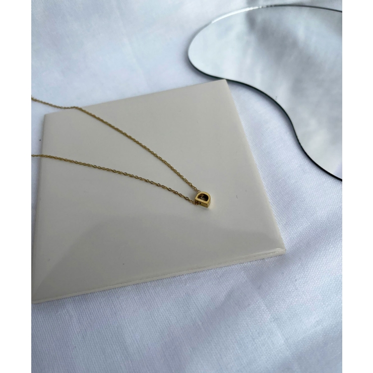 イニシャルチャーム ネックレス Stainless 316L | earyear | 詳細画像33 