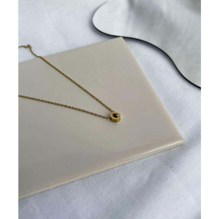 イニシャルチャーム ネックレス Stainless 316L | earyear | 詳細画像36 