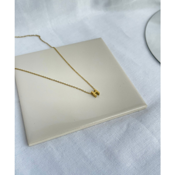 イニシャルチャーム ネックレス Stainless 316L | earyear | 詳細画像37 