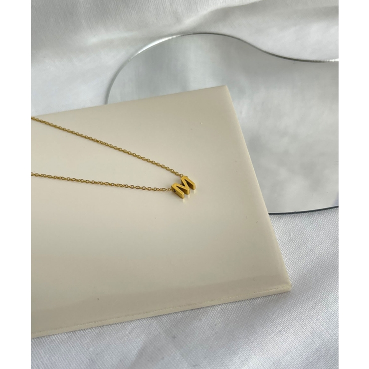 イニシャルチャーム ネックレス Stainless 316L | earyear | 詳細画像42 