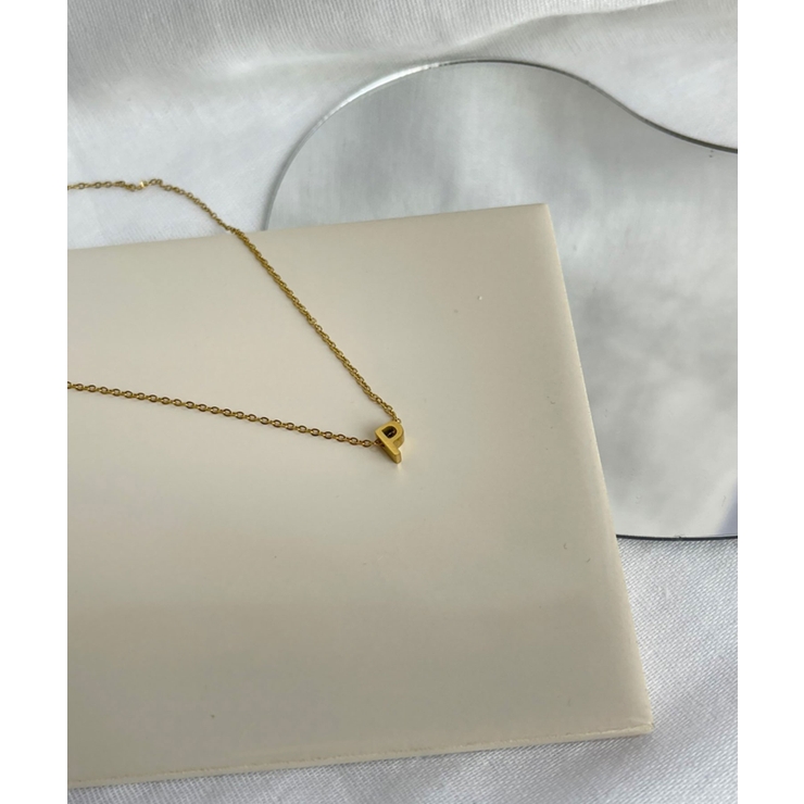 イニシャルチャーム ネックレス Stainless 316L | earyear | 詳細画像45 