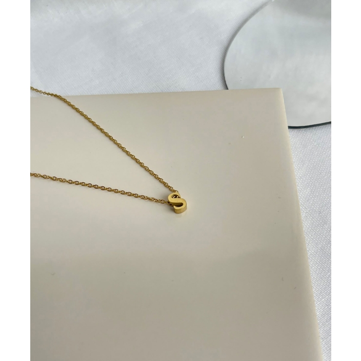 イニシャルチャーム ネックレス Stainless 316L | earyear | 詳細画像48 