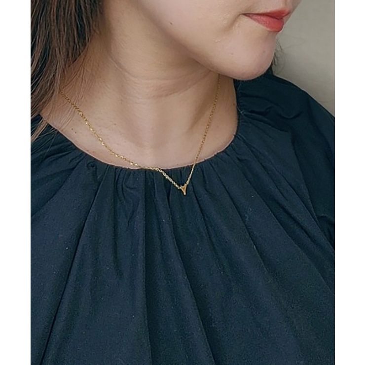 イニシャルチャーム ネックレス Stainless 316L | earyear | 詳細画像55 