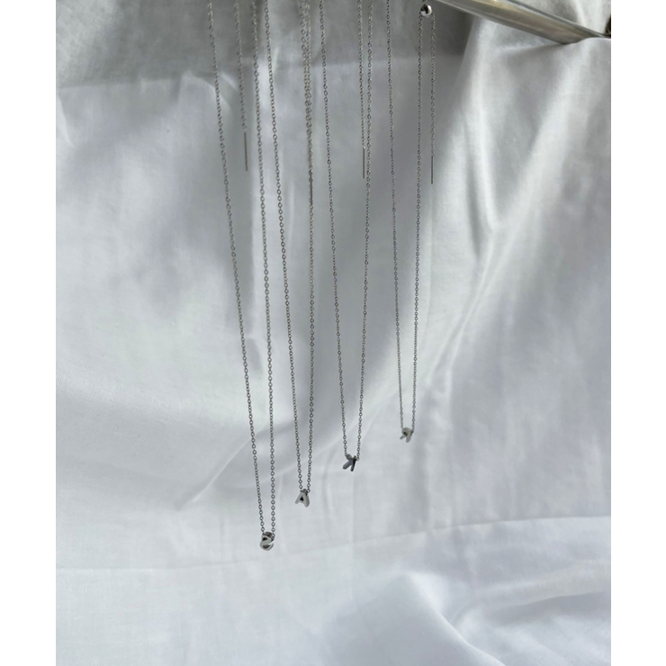 イニシャルチャーム ネックレス Stainless 316L | earyear | 詳細画像60 