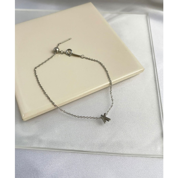 イニシャルチャームブレスレット Stainless 316L | earyear | 詳細画像11 