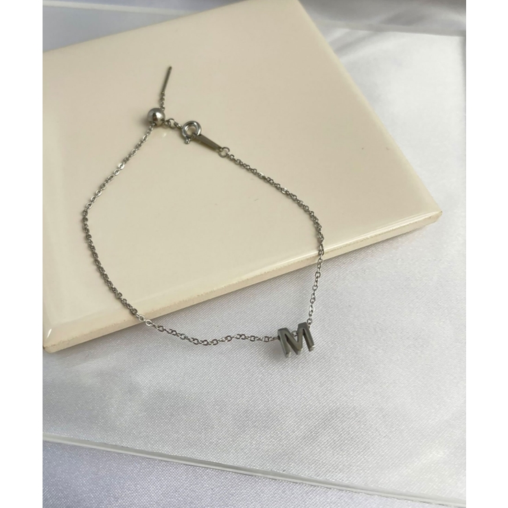 イニシャルチャームブレスレット Stainless 316L | earyear | 詳細画像13 