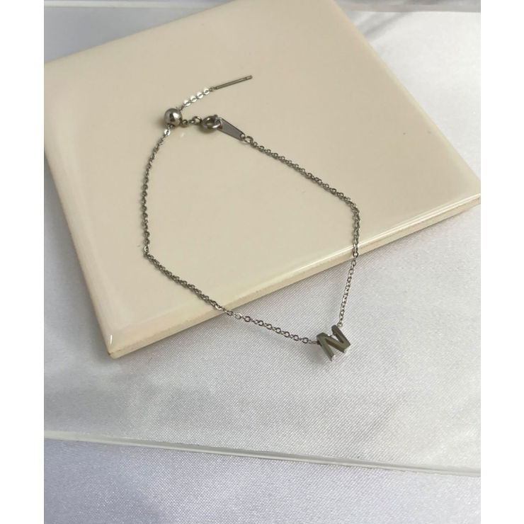 イニシャルチャームブレスレット Stainless 316L | earyear | 詳細画像14 