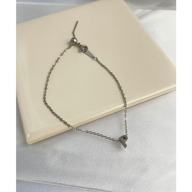 イニシャルチャームブレスレット Stainless 316L | earyear | 詳細画像16 