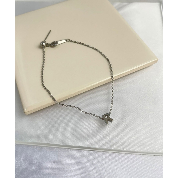 イニシャルチャームブレスレット Stainless 316L | earyear | 詳細画像18 