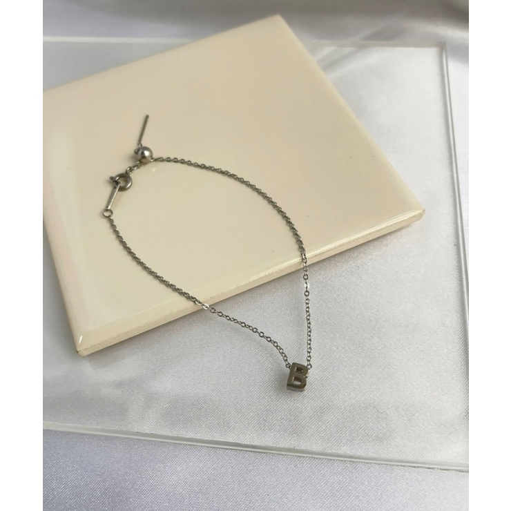 イニシャルチャームブレスレット Stainless 316L | earyear | 詳細画像2 