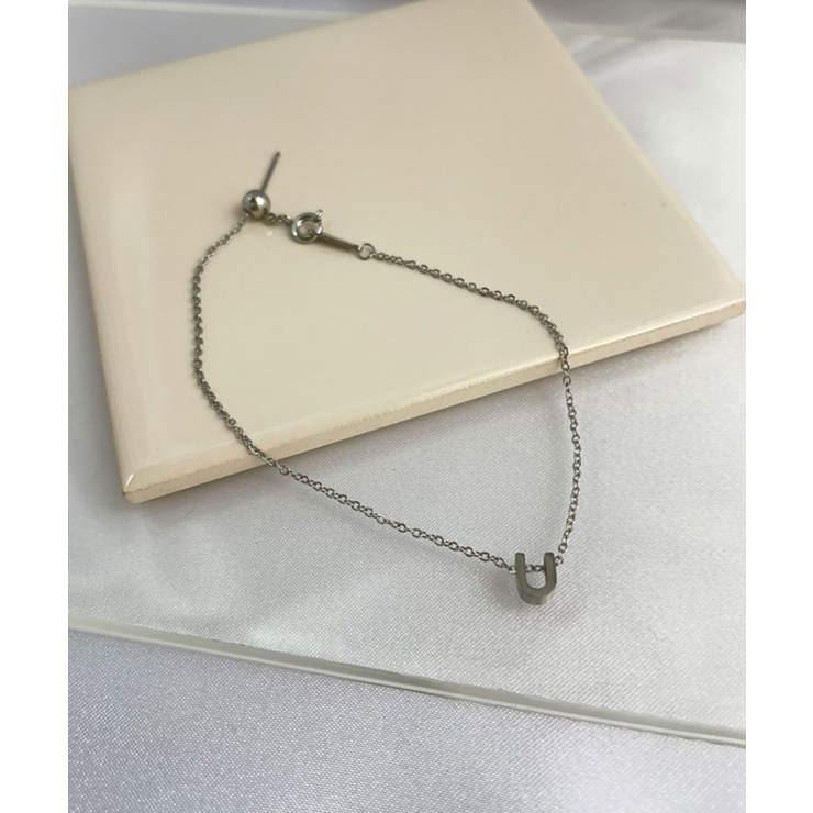 イニシャルチャームブレスレット Stainless 316L | earyear | 詳細画像21 