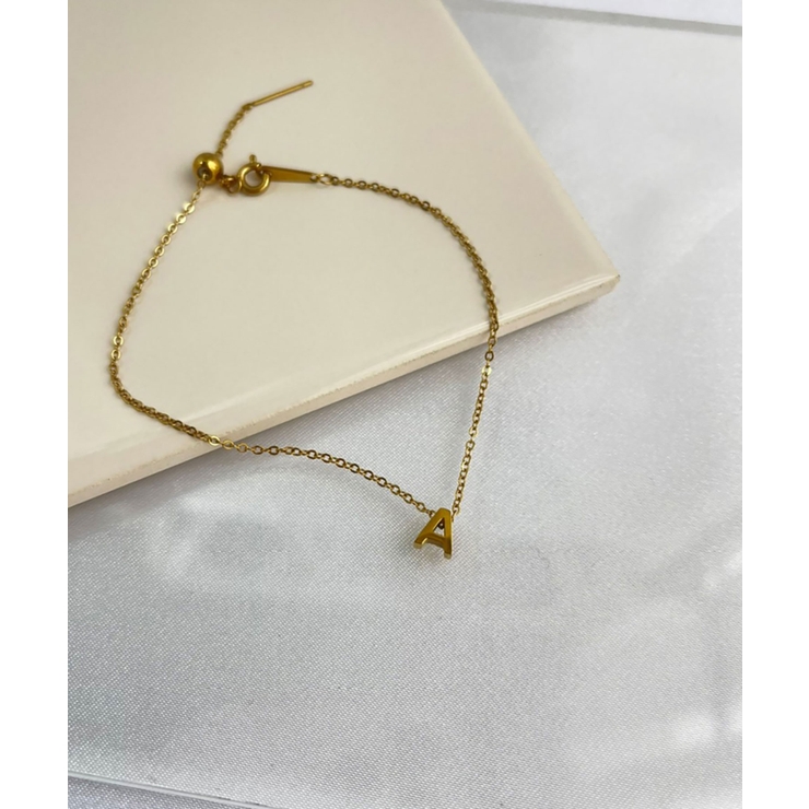 イニシャルチャームブレスレット Stainless 316L | earyear | 詳細画像27 