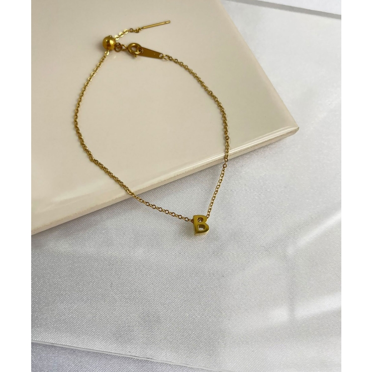 イニシャルチャームブレスレット Stainless 316L | earyear | 詳細画像28 