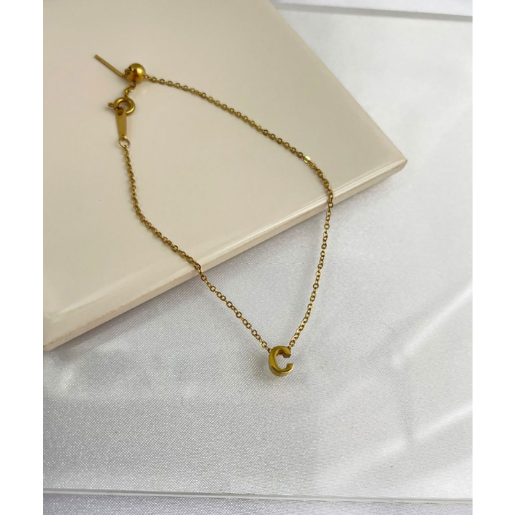 イニシャルチャームブレスレット Stainless 316L | earyear | 詳細画像29 