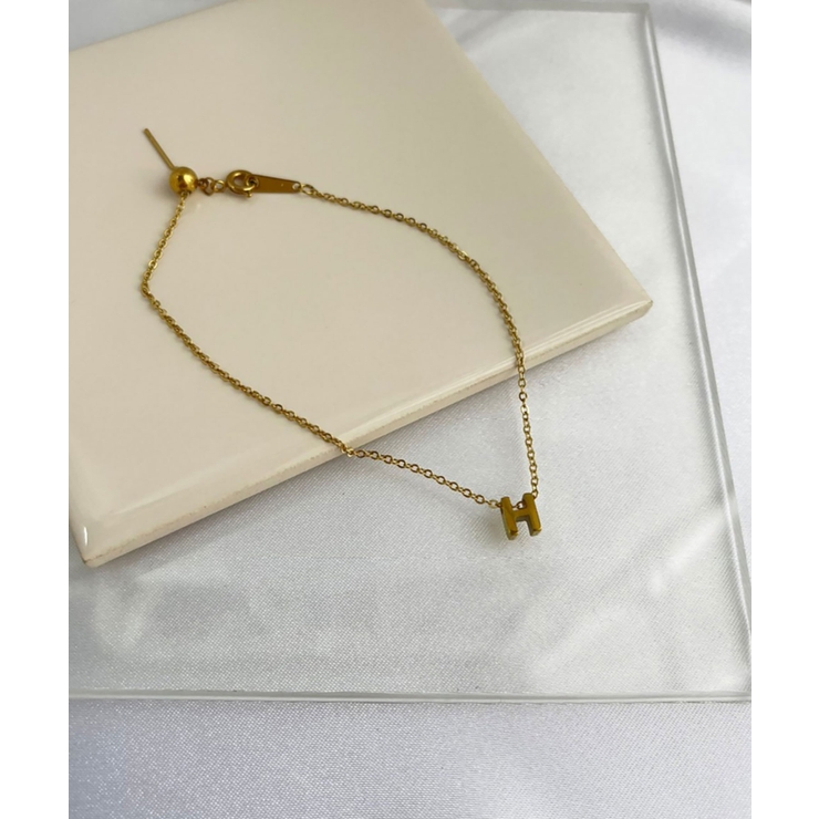 イニシャルチャームブレスレット Stainless 316L | earyear | 詳細画像34 