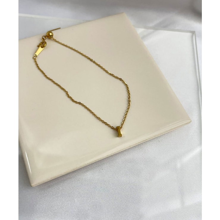 イニシャルチャームブレスレット Stainless 316L | earyear | 詳細画像35 