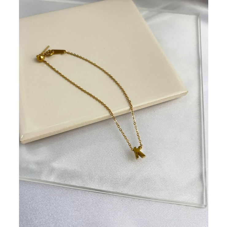 イニシャルチャームブレスレット Stainless 316L | earyear | 詳細画像37 