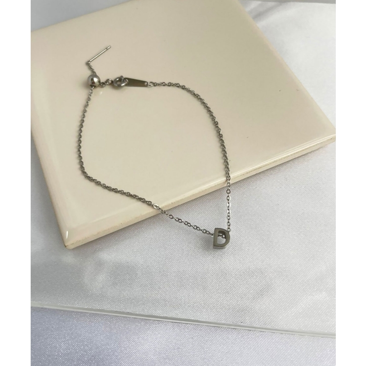 イニシャルチャームブレスレット Stainless 316L | earyear | 詳細画像4 