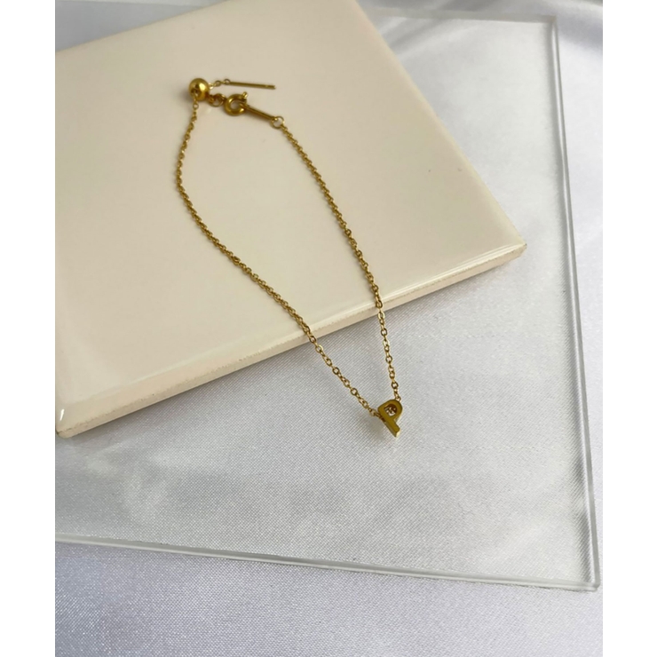 イニシャルチャームブレスレット Stainless 316L | earyear | 詳細画像42 