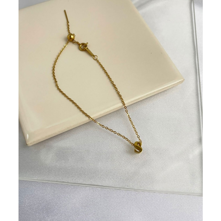 イニシャルチャームブレスレット Stainless 316L | earyear | 詳細画像45 