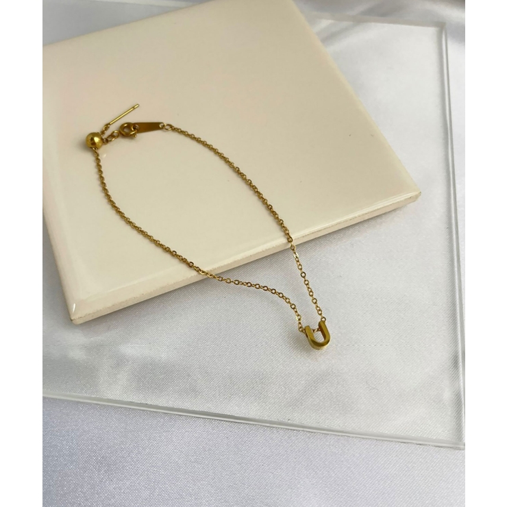 イニシャルチャームブレスレット Stainless 316L | earyear | 詳細画像47 