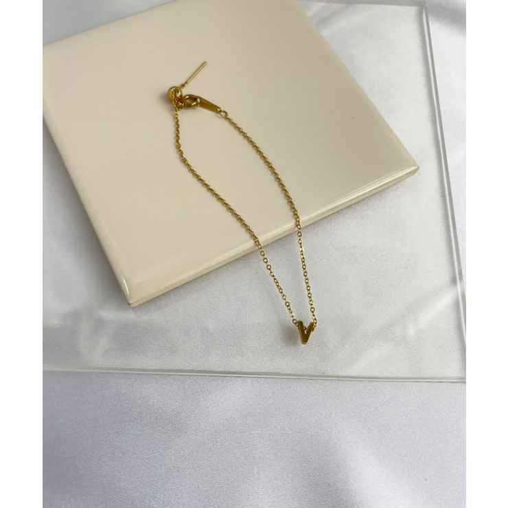 イニシャルチャームブレスレット Stainless 316L | earyear | 詳細画像48 