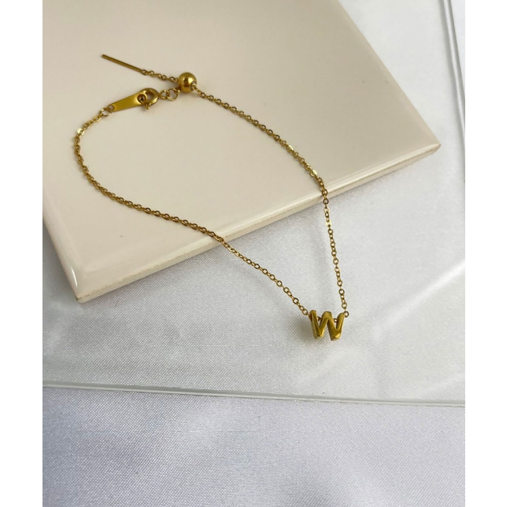 イニシャルチャームブレスレット Stainless 316L | earyear | 詳細画像49 