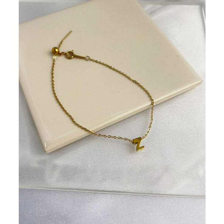 イニシャルチャームブレスレット Stainless 316L | earyear | 詳細画像52 