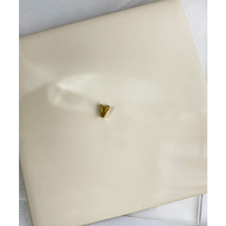 V_G | イニシャルチャームブレスレット Stainless 316L | earyear