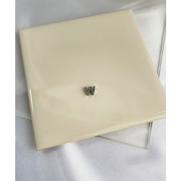 W_S | イニシャルチャーム Stainless 316L | earyear