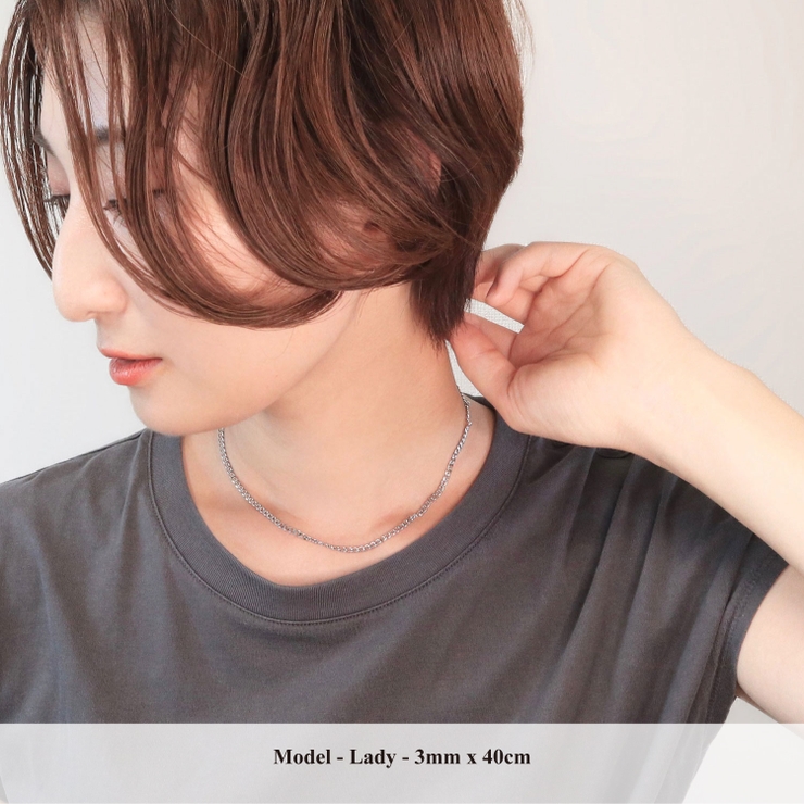 プレーンチェーンネックレス-LD Stainless | earyear | 詳細画像2 