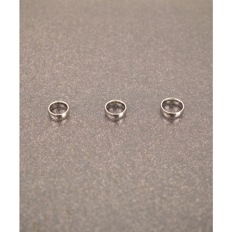 8mm_S | チャビー プレーン リング STLv3 Stainless 316L | earyear