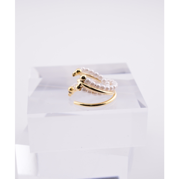 3 Layer Pearl Line Metal イヤーカフ | earyear | 詳細画像11 