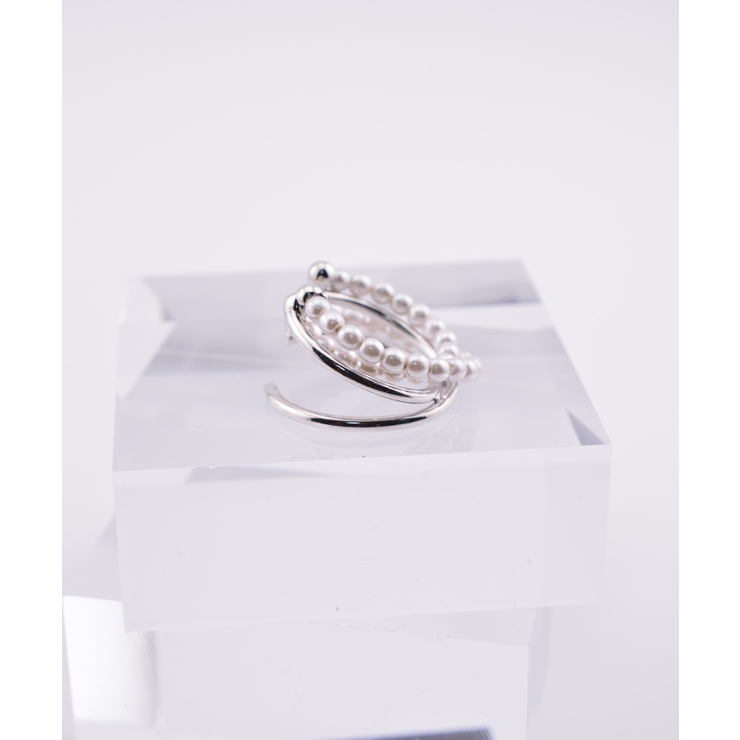 3 Layer Pearl Line Metal イヤーカフ | earyear | 詳細画像5 