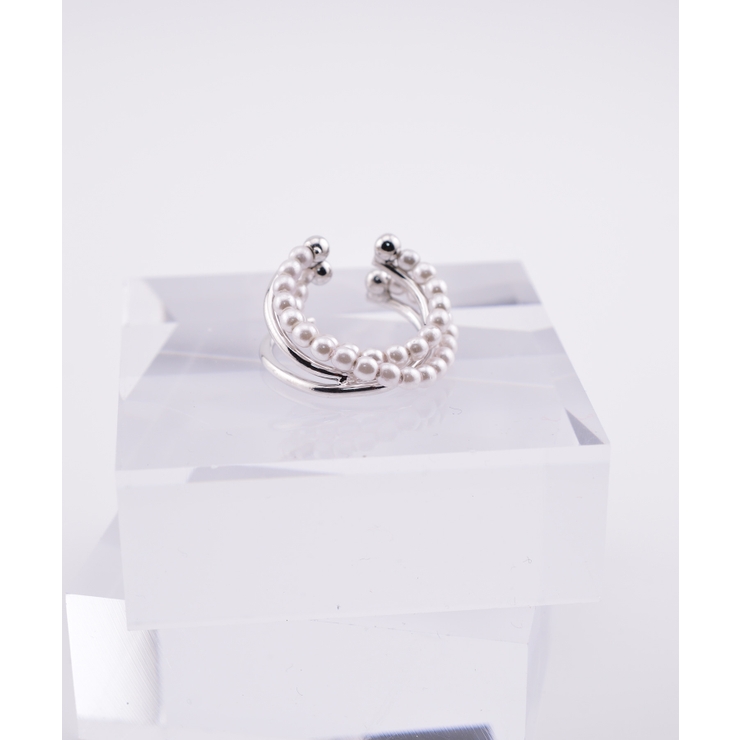 3 Layer Pearl Line Metal イヤーカフ | earyear | 詳細画像7 