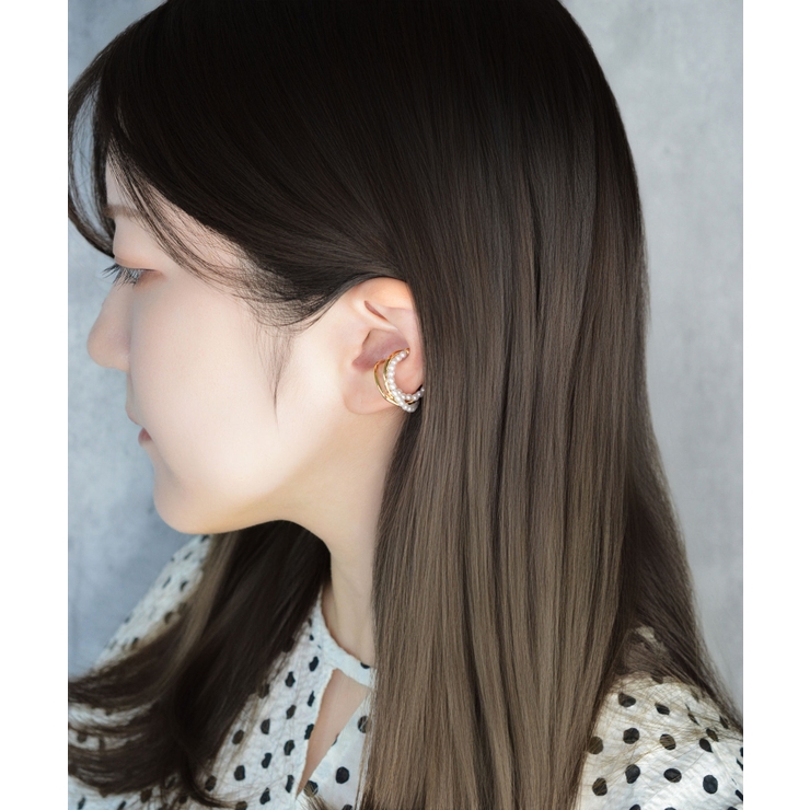 3 Layer Pearl Line Metal イヤーカフ | earyear | 詳細画像8 
