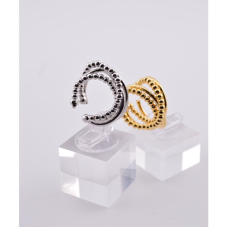 Triple Line Ball Motif Metal イヤーカフ | earyear | 詳細画像1 