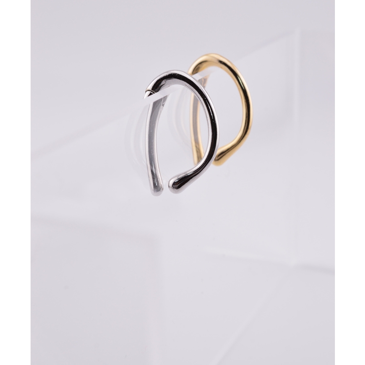 Oval Line Form Simple Metal イヤーカフ | earyear | 詳細画像1 