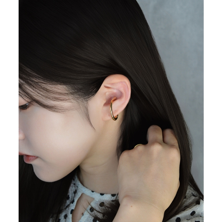 Oval Line Form Simple Metal イヤーカフ | earyear | 詳細画像10 