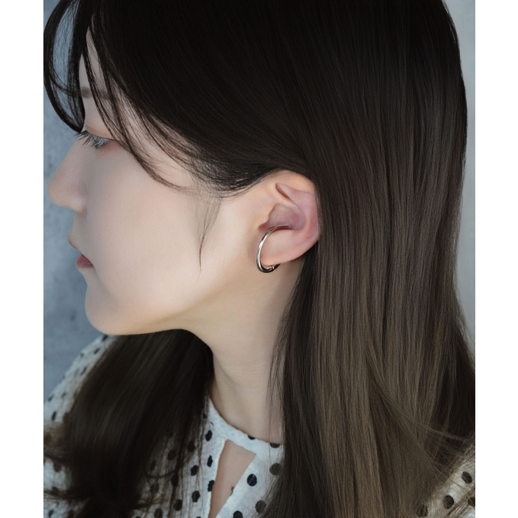 Oval Line Form Simple Metal イヤーカフ | earyear | 詳細画像7 