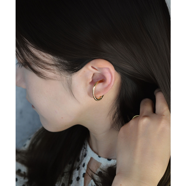 Oval Line Form Simple Metal イヤーカフ | earyear | 詳細画像8 